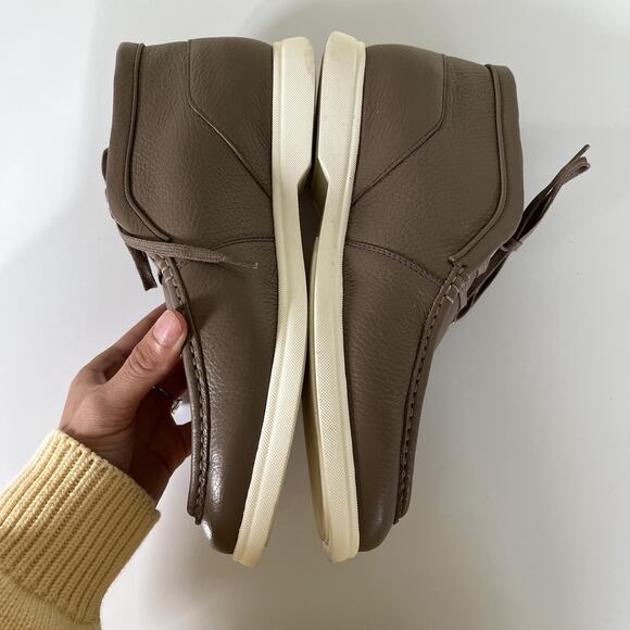 BOSS Chukka Ankle Boots Mens Size 8 EU 41 Brown Leather Moc Toe Lace Up 50536227 - Picture 4 of 10